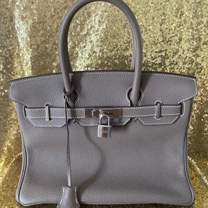 💖 Hermes Birkin 25 Etoupe Togo Palladium 2018💖